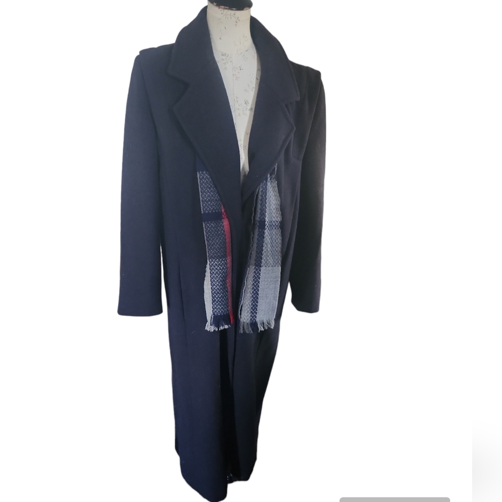 VTG Braefair wool blend coat made in the USA Size 14  with scarf